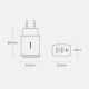Зарядное устройство Baseus Compact Quick Charger 30W (CCXJ-E01) 2xUSB+Type-C 5-12V 3A black