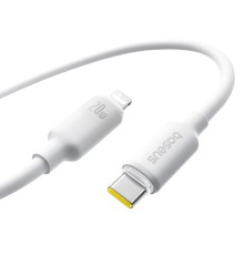 Кабель Baseus Foamed Silicone Type-C - Lightning Fast Charging Data Cable 2.4A (E0426A01) 1м, белый