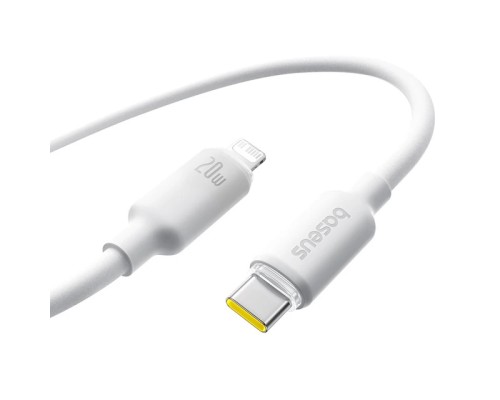 Кабель Baseus Foamed Silicone Type-C - Lightning Fast Charging Data Cable 2.4A (E0426A01) 1м, белый