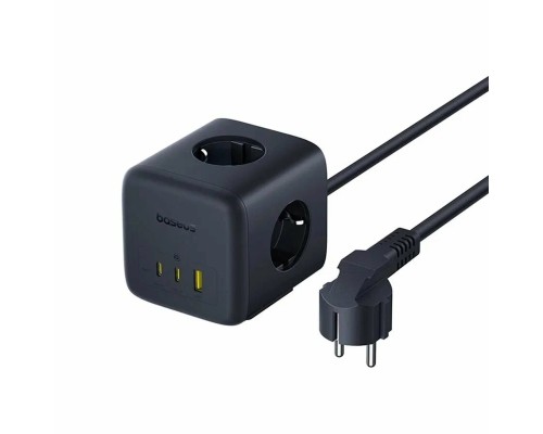 Зарядное устройство и сетевой фильтр Baseus GaN6 EnerFill FA11 6 в 1 3AC+2C+1U 67W EU (EFMF67-EU) E00082100123-00 черный