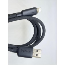 Кабель Baseus Foamed Silicone USB - Lightning Fast Charging Data Cable 2.4A (E0426900) 1м, черный