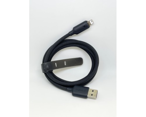 Кабель Baseus Foamed Silicone USB - Lightning Fast Charging Data Cable 2.4A (E0426900) 1м, черный