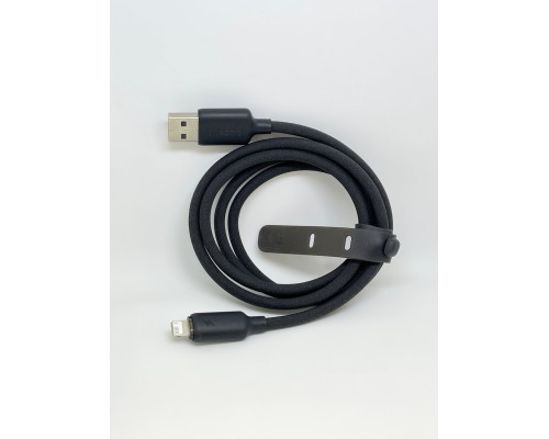 Кабель Baseus Foamed Silicone USB - Lightning Fast Charging Data Cable 2.4A (E0426900) 1м, черный