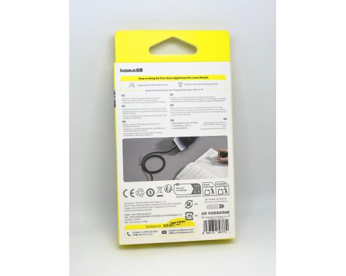 Кабель Baseus Foamed Silicone USB - Lightning Fast Charging Data Cable 2.4A (E0426900) 1м, черный