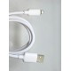 Кабель Baseus Foamed Silicone USB - Lightning Fast Charging Data Cable 2.4A (E0426901) 1м, белый