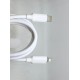 Кабель Baseus Foamed Silicone Type-C - Lightning Fast Charging Data Cable 2.4A (E0426A01) 1м, белый