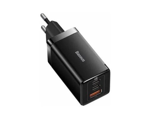 Зарядное устройство Baseus GaN5 Pro Fast Charger 2C+U 65W + кабель Type-C to Type-C PD100W 1m (CCGP120201), черный