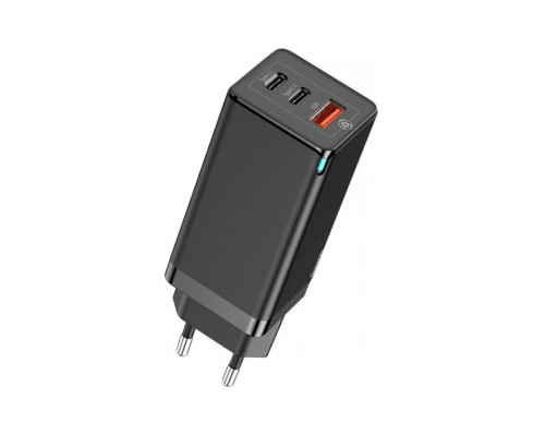 Зарядное устройство Baseus GaN5 Pro Fast Charger 2C+U 65W + кабель Type-C to Type-C PD100W 1m (CCGP120201), черный