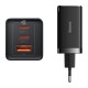 Зарядное устройство Baseus GaN5 Pro Fast Charger 2C+U 65W + кабель Type-C to Type-C PD100W 1m (CCGP120201), черный