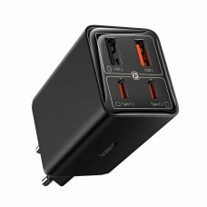 Зарядное устройство Baseus GaN6 Pro Fast Charger 2C+2U 65W + кабель Type-C to Type-C 1m (P10162701113-00), черный
