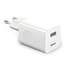 Сетевое зарядное устройство быстрое QC 3.0 Baseus FC67E 15W (CCALL-BX02) White
