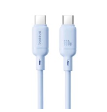 Кабель Baseus Silky Series Fast Charging Cable Type-C - Type-C 100w 1m голубой (P10377704313-00)