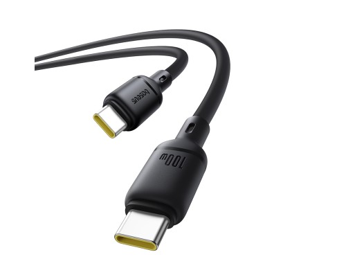 Кабель Baseus Silky Series Fast Charging Cable Type-C - Type-C 100w 2m черный (P10377704113-01)