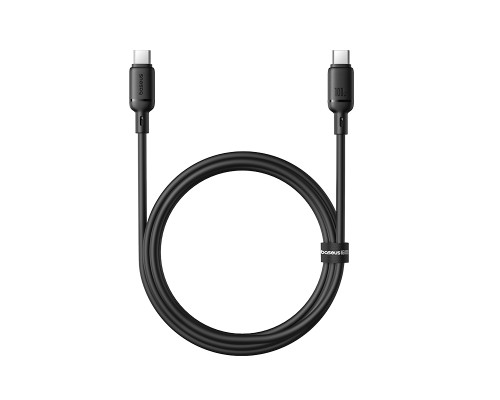 Кабель Baseus Silky Series Fast Charging Cable Type-C - Type-C 100w 2m черный (P10377704113-01)