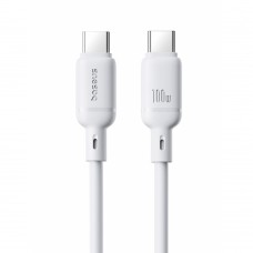 Кабель Baseus Silky Series Fast Charging Cable Type-C - Type-C 100w 1m белый (P10377704213-00)
