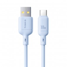 Кабель Baseus Silky Series Fast Charging Cable USB - Type-C 100w 1m голубой (P10377703313-00)
