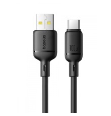 Кабель Baseus Silky Series Fast Charging Cable USB - Type-C 100w 1m черный (P10377703113-00)