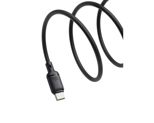 Кабель Baseus Silky Series Fast Charging Cable USB - Type-C 100w 1m черный (P10377703113-00)