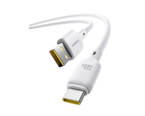 Кабель Baseus Silky Series Fast Charging Cable USB - Type-C 100w 1m белый (P10377703213-00)
