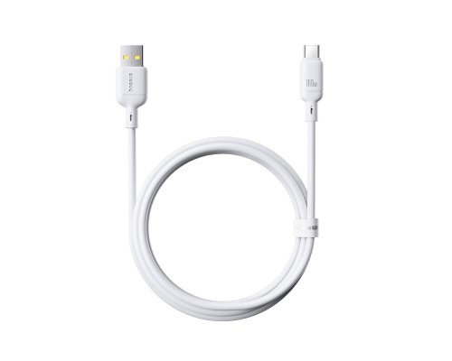 Кабель Baseus Silky Series Fast Charging Cable USB - Type-C 100w 1m белый (P10377703213-00)