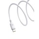 Кабель Baseus Silky Series Fast Charging Cable USB - Type-C 100w 1m белый (P10377703213-00)
