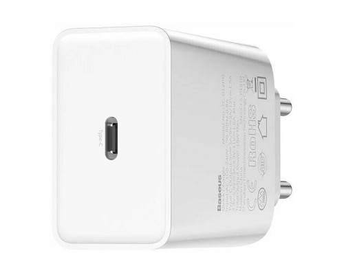 Зарядное устройство Baseus Speed Mini Quick Charger Type-C 20W, White (CCFS-SN02)