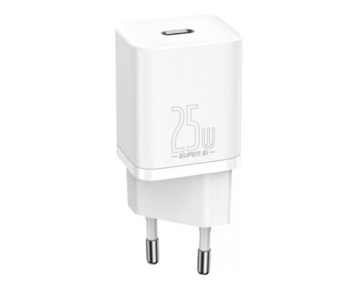 Зарядное устройство Baseus Super Si Quick Charger 1C 25W EU White (CCSP020102)