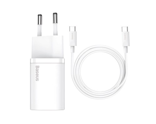 Зарядное устройство Baseus Super Si Quick Charger 1хC 25W EU (TZCCSUP-L02) белый