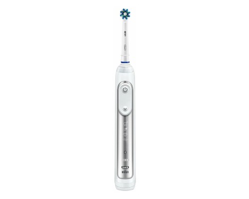 Электрическая зубная щетка Oral-B Genius 8000, белая (D 701.515.5XC), белый/серебристый