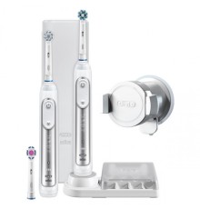 Электрическая зубная щетка Oral-B Genius 8900 White D701.535.5XC (2 шт)