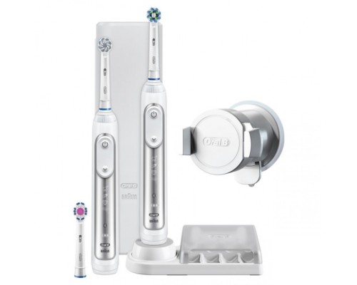 Электрическая зубная щетка Oral-B Genius 8900 White D701.535.5XC (2 шт)