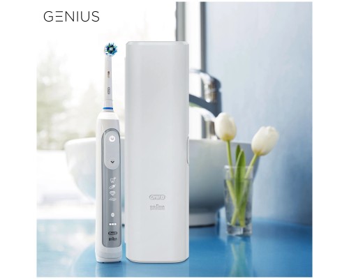 Электрическая зубная щетка Oral-B Genius 8900 White D701.535.5XC (2 шт)