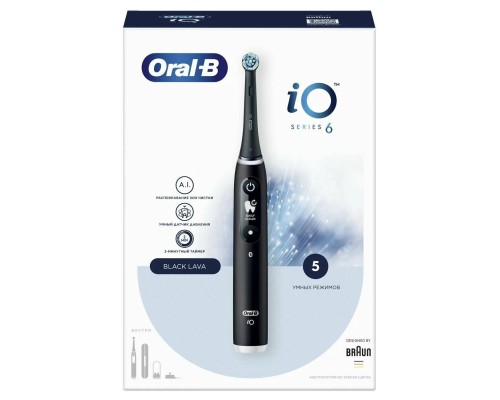 Электрическая зубная щетка Braun Oral-B iO 6 Black Lava