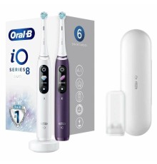 Электрическая зубная щетка Braun Oral-B iO Series 8 DUO,  white alabaster/violet ametrine