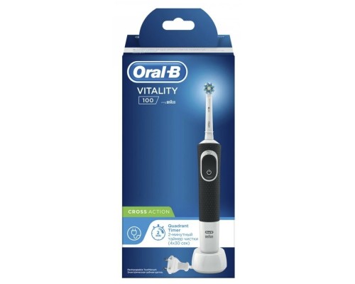 Электрическая зубная щетка Oral-B Vitality 100.413.1, чeрный