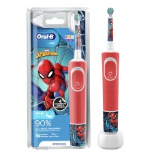 Электрическая зубная щетка Oral-B Vitality Kids Spiderman D100.413.2K, красный