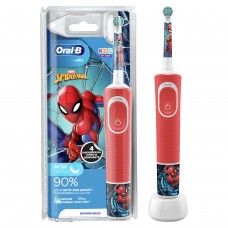 Электрическая зубная щетка Oral-B Vitality Kids Spiderman D100.413.2K, красный