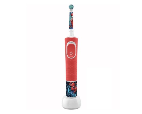 Электрическая зубная щетка Oral-B Vitality Kids Spiderman D100.413.2K, красный