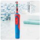 Электрическая зубная щетка Oral-B Stages Power Тачки D12.513K, синий/красный
