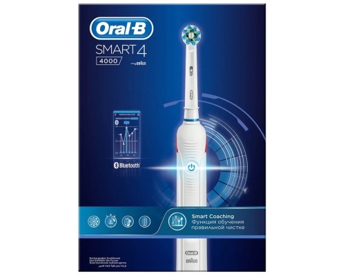 Электрическая зубная щетка Oral-B Smart 4 4000N, белый