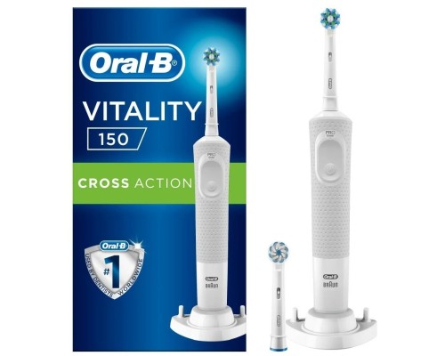 Электрическая зубная щетка Oral-B Vitality 150 CrossAction, белый