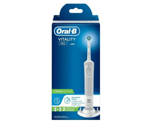 Электрическая зубная щетка Oral-B Vitality 150 CrossAction, белый