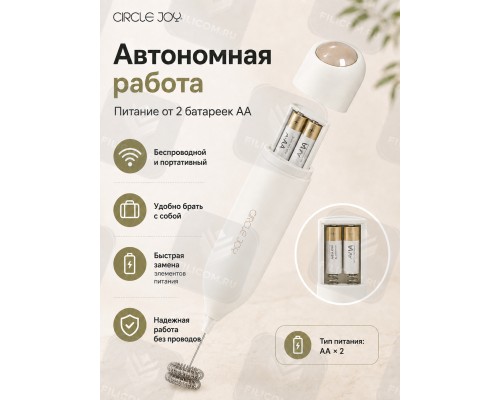 Вспениватель молока CIRCLE JOY Star Moon Electric Milk Frother (CJ-EMF12D) молочный