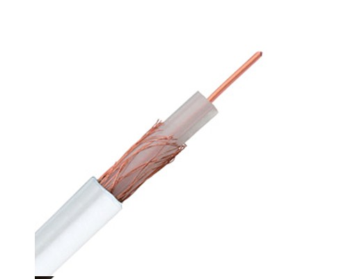 Чувашкабель РК-75-4,3-31 Кабель антенный белый. (Цена за 1 метр)