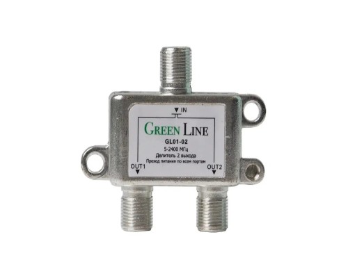 Green Line GL01-02 сплиттер, делитель на 2 выхода с проходом питания