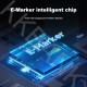 Кабель Cuktech Type-C - Type-C (CTC615N) 6A 240W 1,5м черный