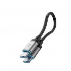 Кабель магнитный Cuktech Type-C - Type-C (CTC615S) 6A 240W 15см черный/серый