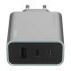 Зарядное устройство Cuktech GaN Fast Charger 65W (AD653EU) 2C+1A, серый