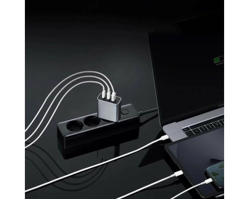 Зарядное устройство Cuktech GaN Fast Charger 65W (AD653EU) 2C+1A, серый