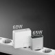 Зарядное устройство Cuktech GaN Fast Charger 65W (AD653EU) 2C+1A, серый